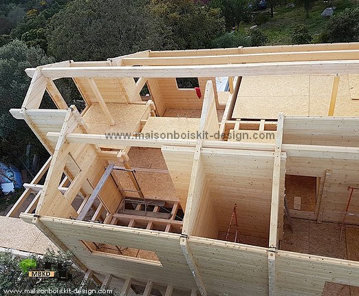 autoconstruction maison en bois en kit