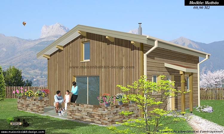 chalet bois habitable en kit