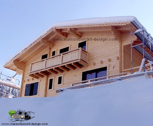 chalet en bois en kit