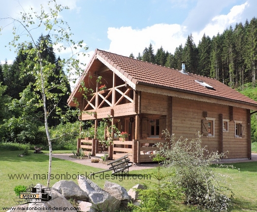 chalet en bois massif