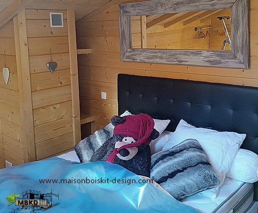 chambre chalet bois