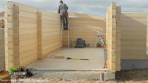 chantier autoconstruction maison en bois