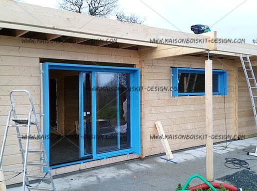 chantier facade maison bois kit chantier facade maison bois kit