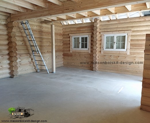 chantier maison rondins chantier maison rondins
