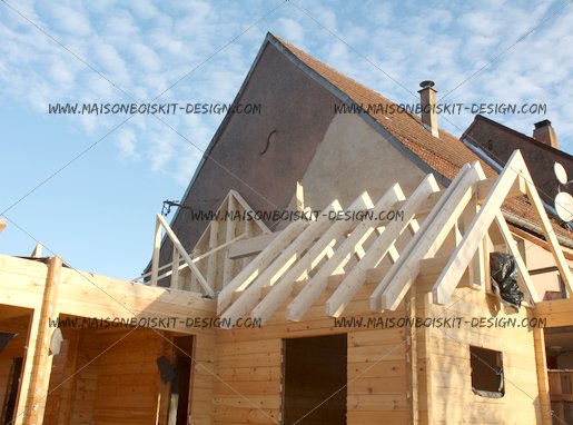 exemple maison bois charpente traditionnelle
