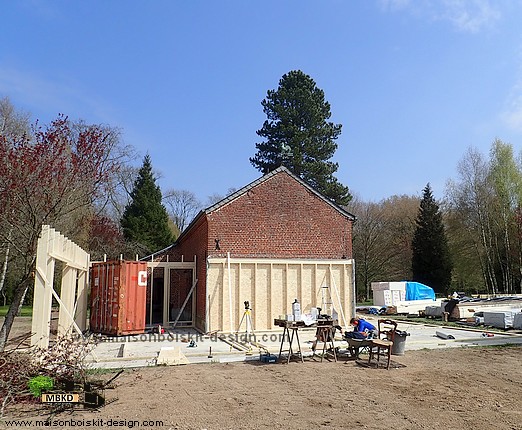 extension maison bois 59 Nord