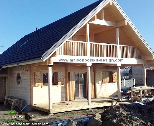 kit chalet en bois massif