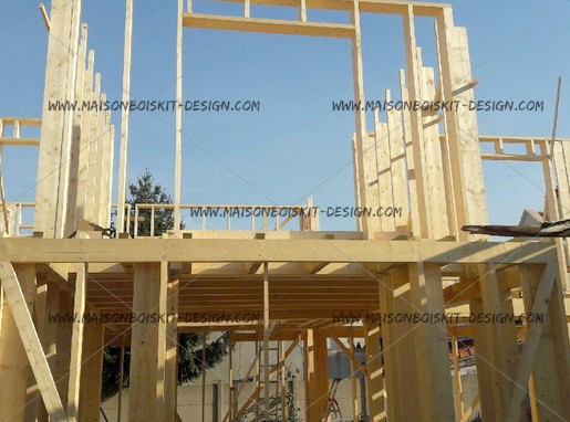 kit maison ossature bois etage
