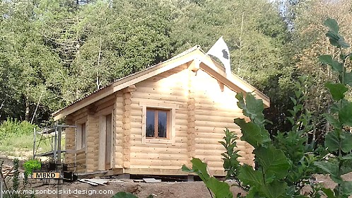 maison en rondins de bois