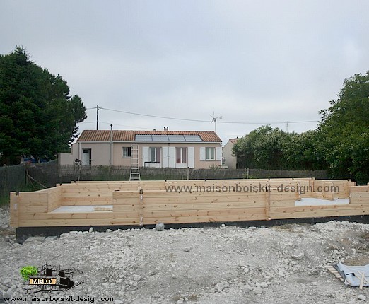 montage maison en kit bois