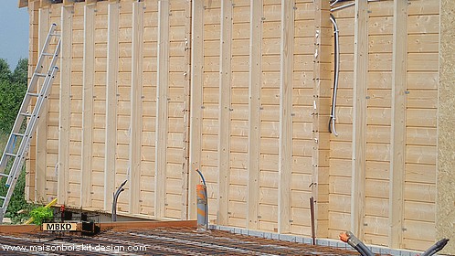 mur maison bois massif isolation exterieure