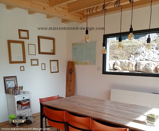 salle a manger maison bois