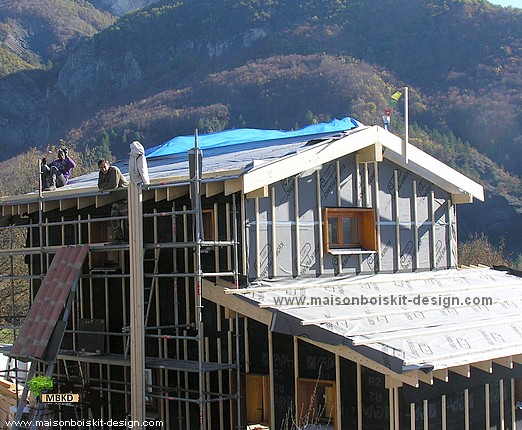 une maison ossature bois