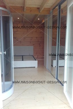 voir interieur maison bois