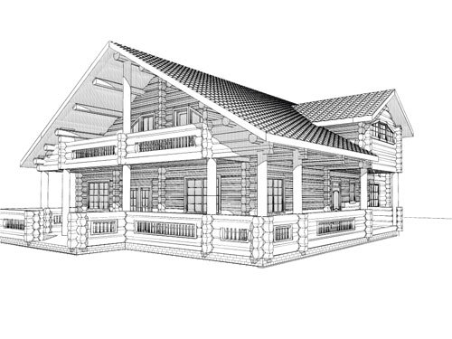 un dessin de maison