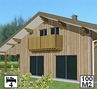 kit chalet ossature bois