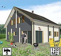 maison en bois 5 chambres