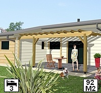 maison bois massif en kit préfabriqué