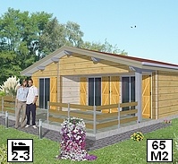 petit chalet bois 65m2 2-3 chambres